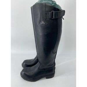 Mountain Horse Riding Boots Women 7 Black Rimfrost Equestrian Field Leather Hook